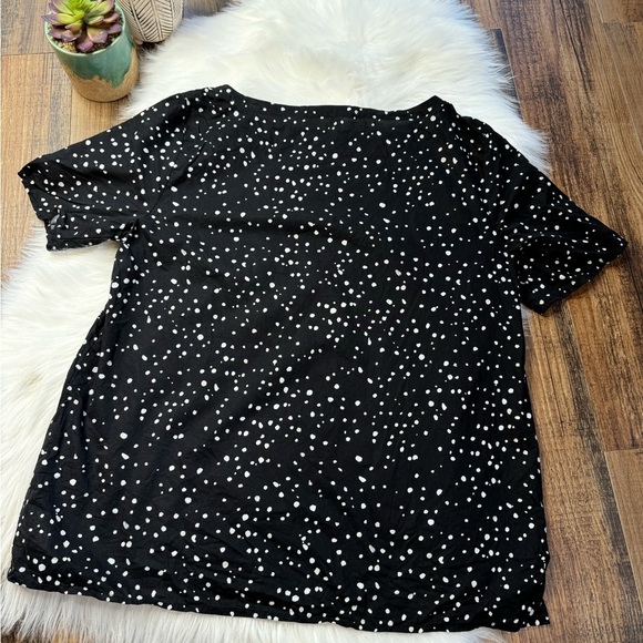 Eileen Fisher Dot Printed Organic Cotton Shirt - Picture 5 of 7